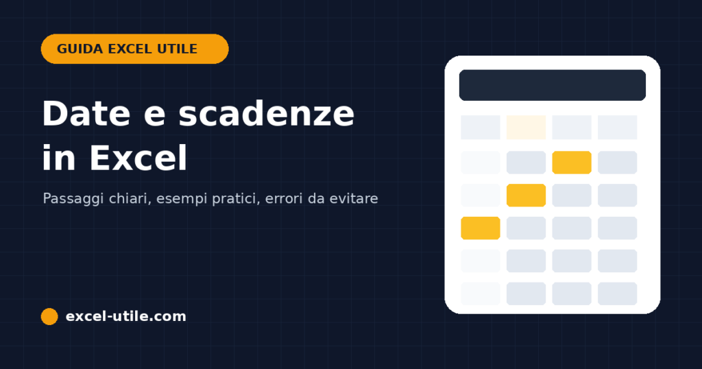 Come gestire date e scadenze in Excel con i giorni rimanenti